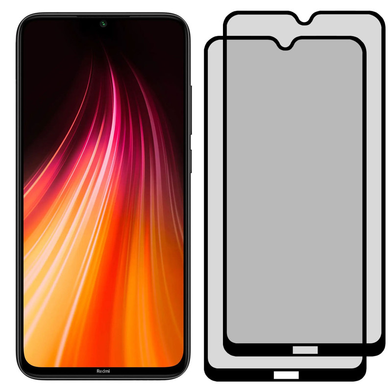 محافظ صفحه نمایش حریم شخصی مدل PRV مناسب برای گوشی موبایل شیائومی Redmi Note 8 بسته دو عددی | کالا برتری