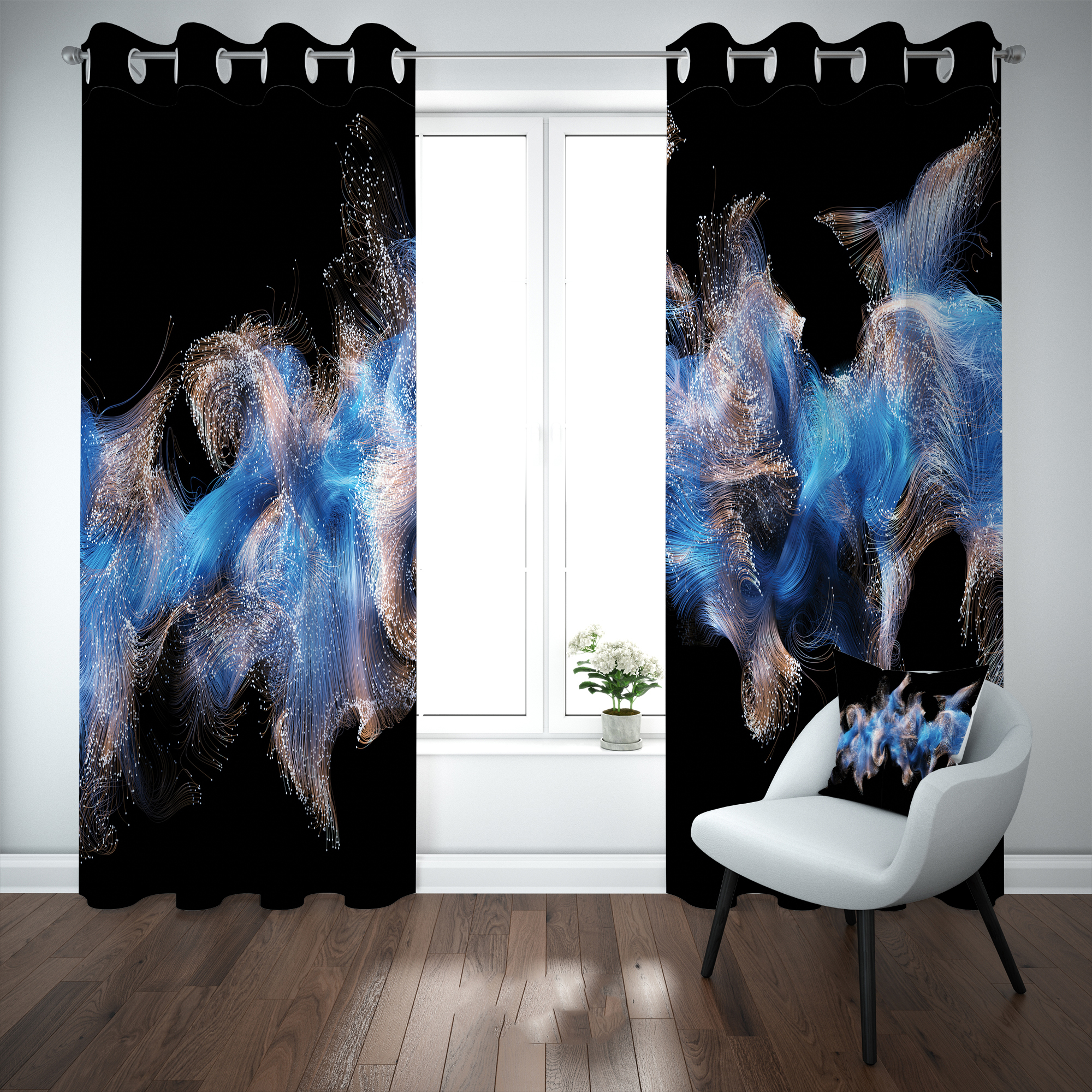 پرده مدل b2456 سایز 140×280 سانتی متر