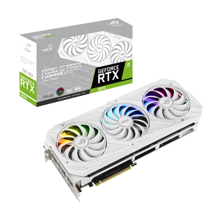 کارت گرافیک ایسوس ROG STRIX GeForce RTX 3080 White OC Edition 10GB GAMING