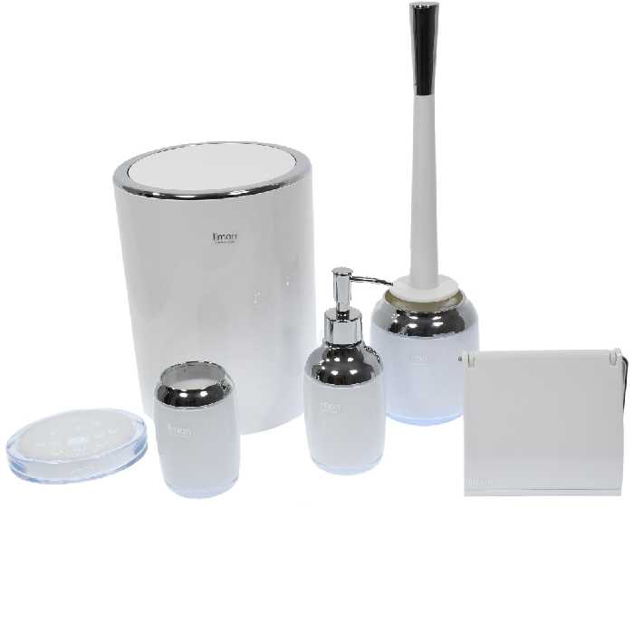 ست سرویس بهداشتی 6 پارچه لیمون مدل رومانتیک