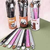 خط کش چوبی خرس کله فندوقی 15 سانت 