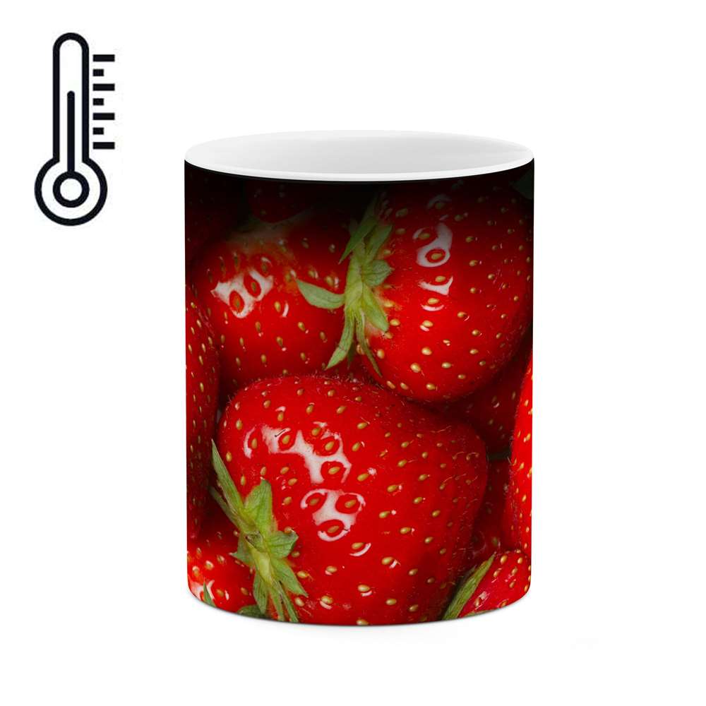 ماگ حرارتی طرح توت فرنگی مدل mgph11145