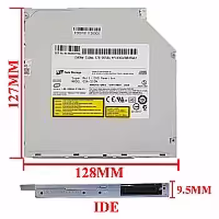 درایو لپ تاپ دی وی دی رایتر IDE Superslim 9.5mm مکشی