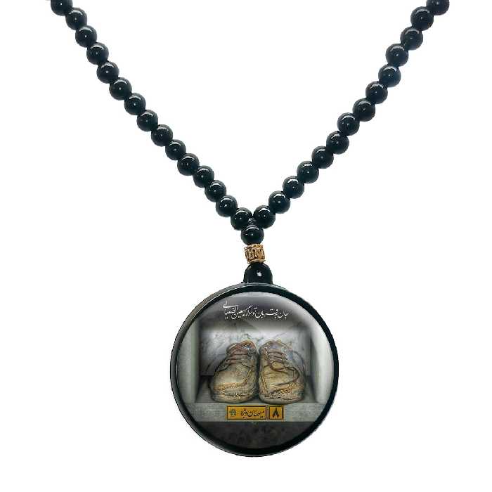 گردنبند پرمانه طرح امام رضا کد pmd.23622 مدل دو طرفه