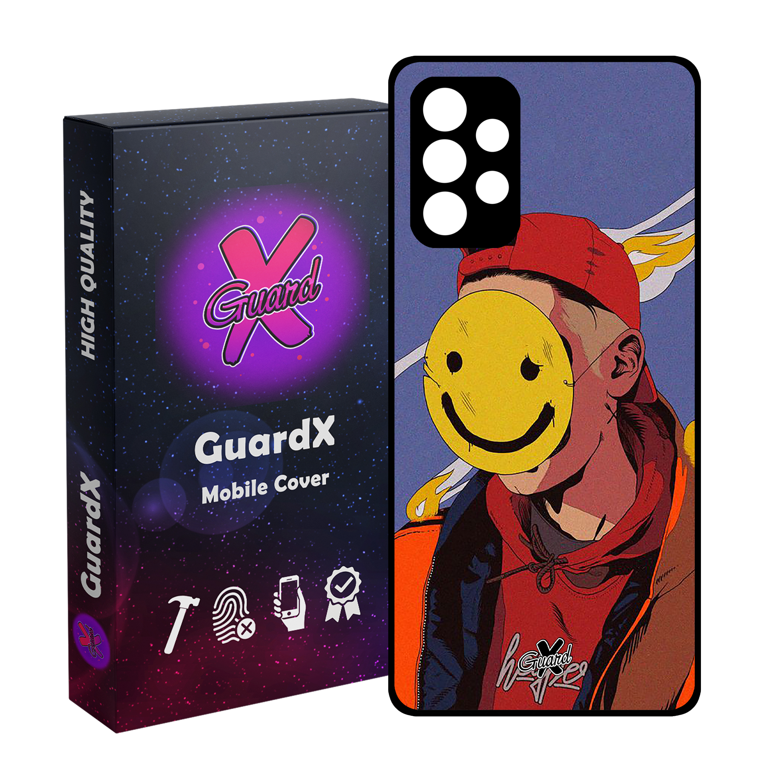 کاور گارد ایکس طرح Girl مدل Glass10342 مناسب برای گوشی موبایل سامسونگ Galaxy A52