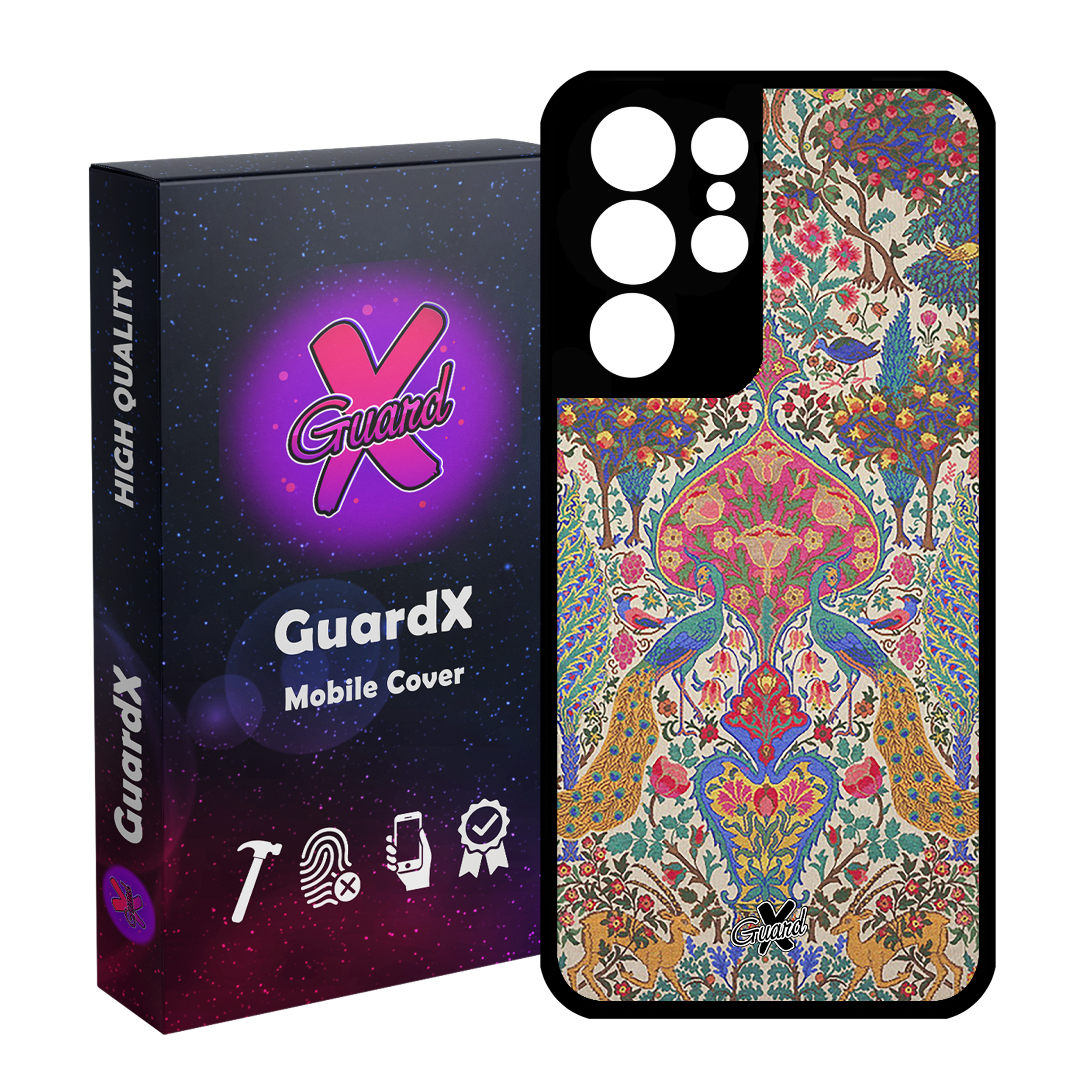 کاور گارد ایکس طرح سنتی مدل Glass10225 مناسب برای گوشی موبایل سامسونگ Galaxy S21 Ultra