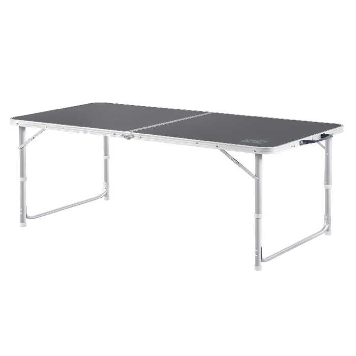 میز کمپ خاکستری جدول کمپینگ قابل حمل 3 مجموعه ارتفاع پیک نیک آلومینیومی تاشو 120X60 آنتراسیت HAEGS