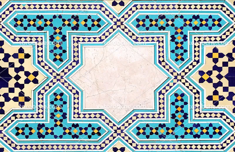 عکس با کیفیت کاشی کاری هندسی | گرافیک با طعم تربچه