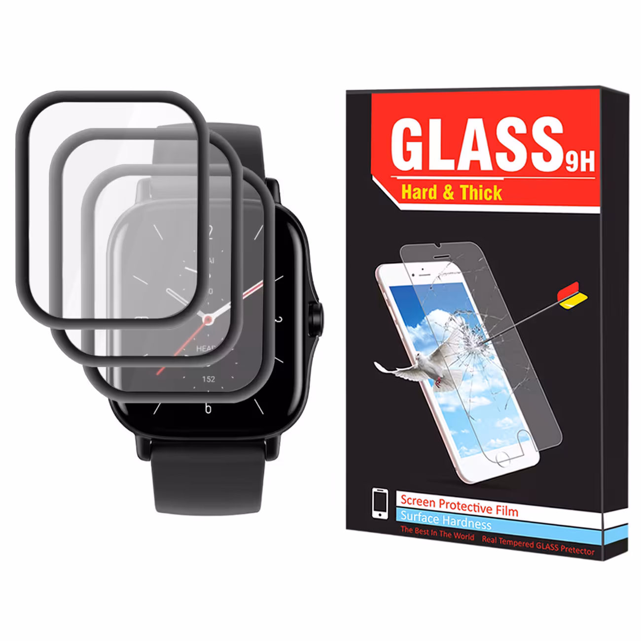 محافظ صفحه نمایش نانو هارد اند تیک مدل NHT مناسب برای ساعت هوشمند شیائومی Amazfit GTS 2 Mini بسته سه عددی