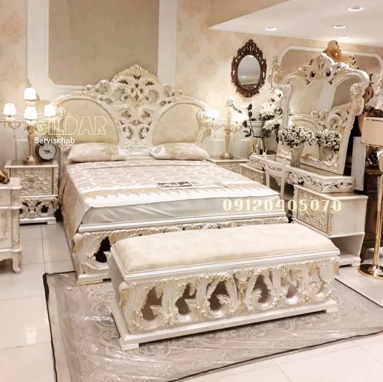 سرویس خواب کلاسیک مدل دامارک