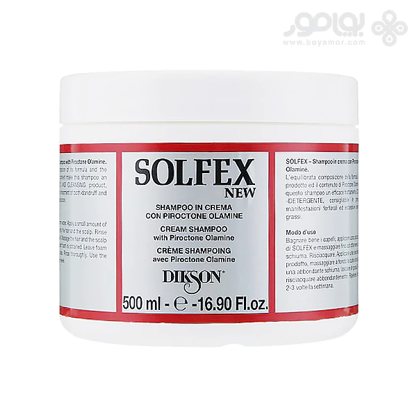 شامپو ضد شوره و چربی دیکسون مدل SOLFEX حجم 500 میل