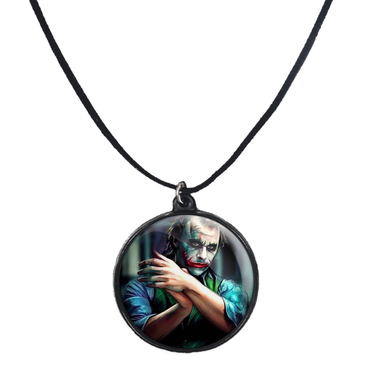 گردنبند پرمانه طرح جوکر کد pmb.5905 مدل دو طرفه