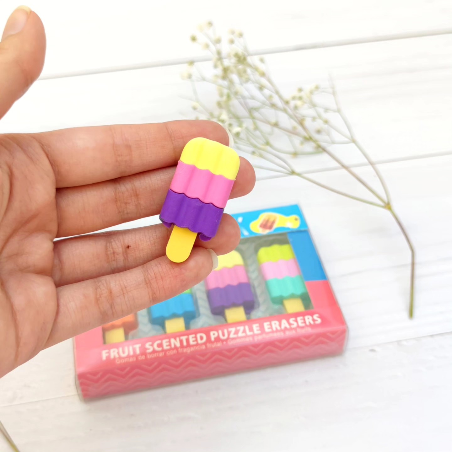 پاکن بستنی، پاک کن فانتزی، پاکن بستنی چوبی 4 عددی