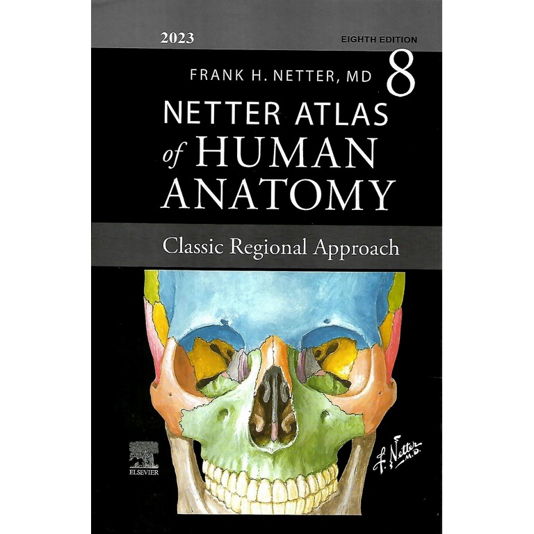 اطلس آناتومی نتر ATLAS OF HUMAN ANATOMY NETTER 2023 (8 EDITION)