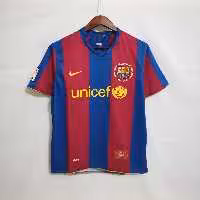 لباس کلاسیک بارسلونا 2008-2007 کیت اول