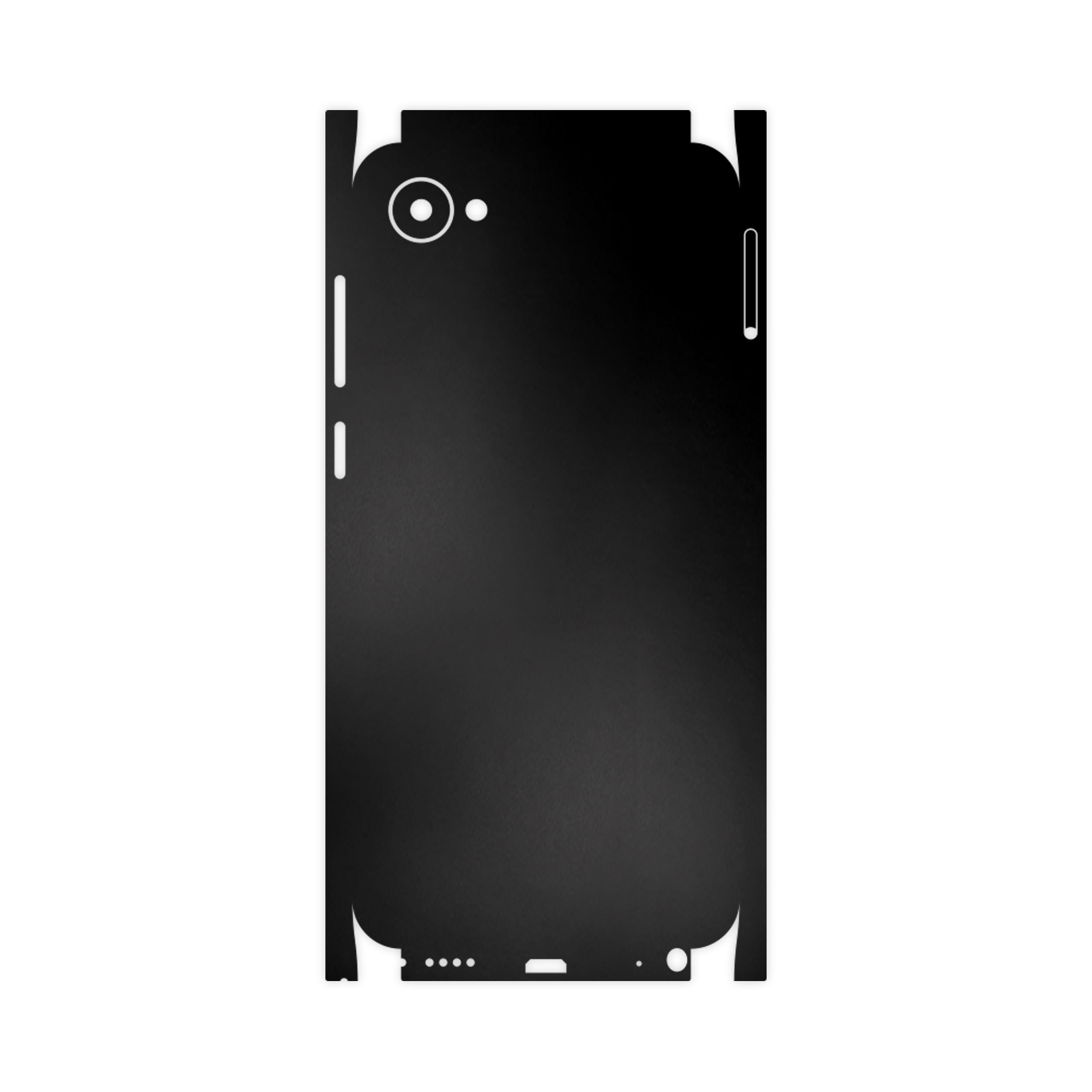 برچسب پوششی ماهوت مدل Black-Matte-FullSkin مناسب برای گوشی موبایل اچ تی سی Desire 12