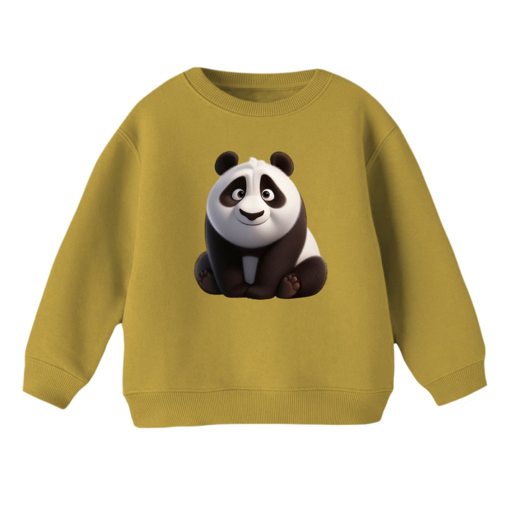 سویشرت بچگانه مدل پاندا بامزه رنگ کرم