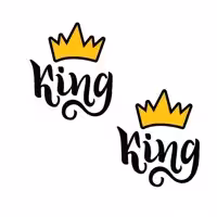 برچسب بدنه خودرو گراسیپا طرح King مدل 08 بسته 2 عددی