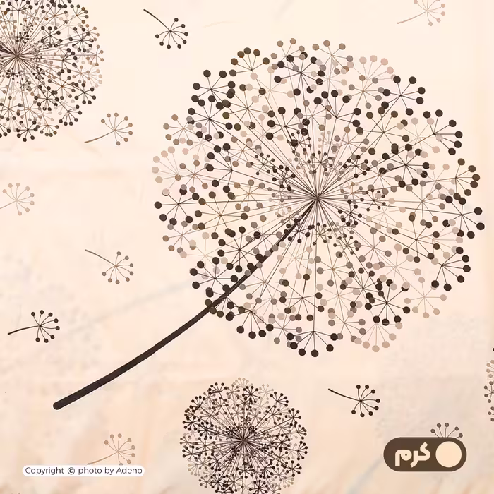 ملحفه آدنو مدل Dandelion کد IR119 دونفره سایز 170x240 سانتی متر