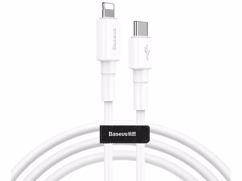 کابل تبدیل Type-C به Lightning بیسوس مدل Mini White