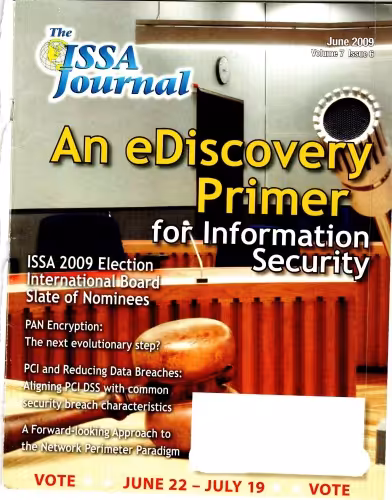 خرید و دانلود نسخه کامل کتاب The ISSA Journal, April 2009, Vol 7 Issue 6