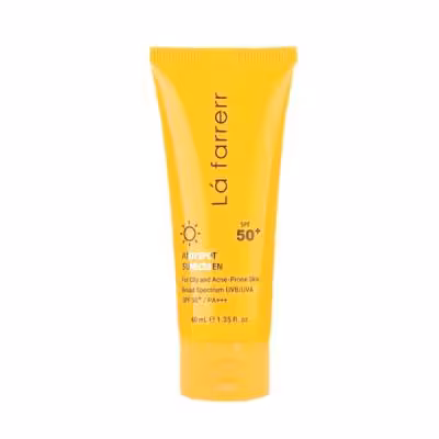 کرم ضد آفتاب و ضد لک فاقد چربی SPF50 لافارر مناسب پوست چرب و مستعد آکنه حجم 40 میلی لیتر