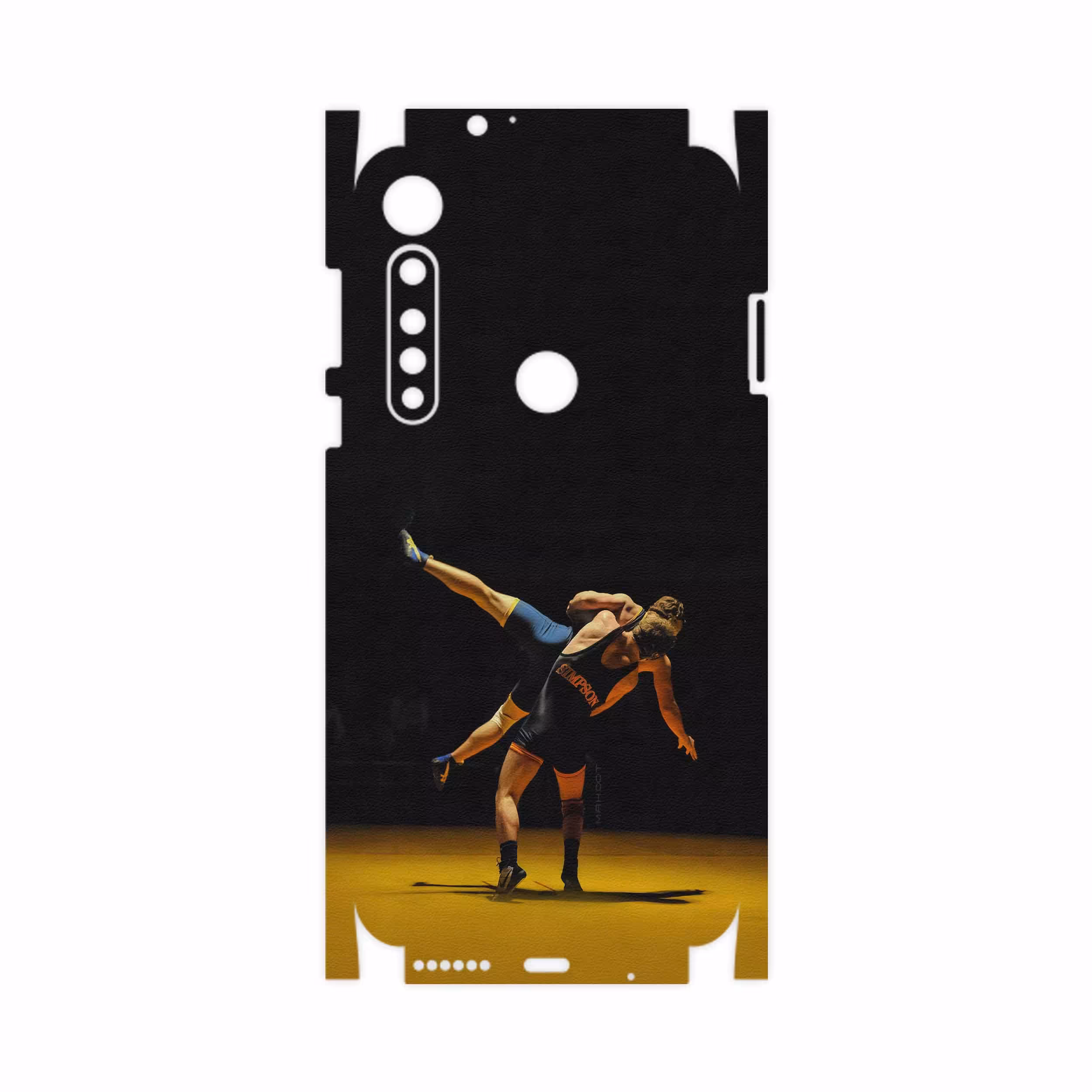 برچسب پوششی ماهوت مدل Wrestling-FullSkin مناسب برای گوشی موبایل موتورولا One Vision Plus
