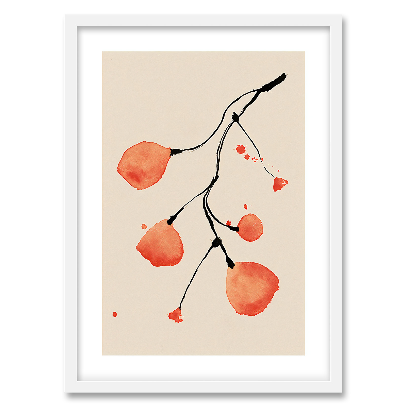 تابلو دکوراتیو فورنیمو مدل گل مینیمال و مدرن کد 05295W