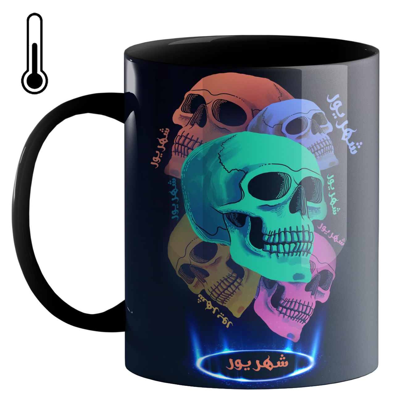 ماگ حرارتی طرح ماه تولد شهریور کد 67