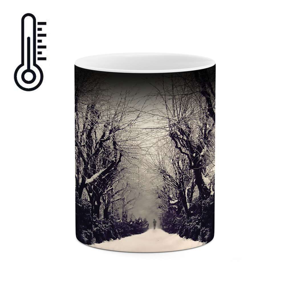 ماگ حرارتی طرح جنگل برفی مدل mgh05149