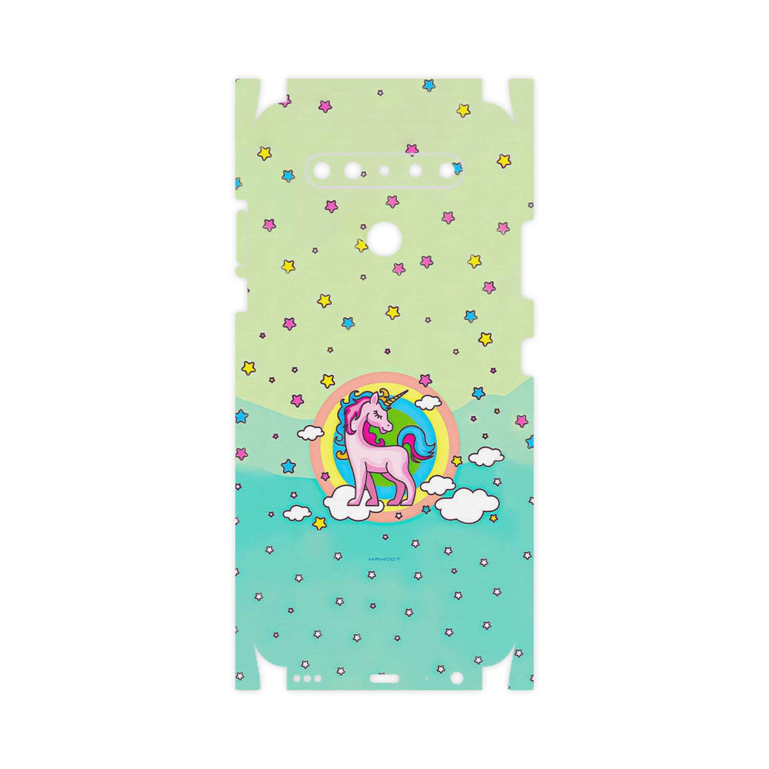 برچسب پوششی ماهوت مدل Rainbow unicorn adventure-FullSkin مناسب برای گوشی موبایل ال جی K41s