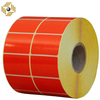 برچسب پرینتر لیبل زن نارنجی 34&#215;51 میلیمتر (3000 عددی)