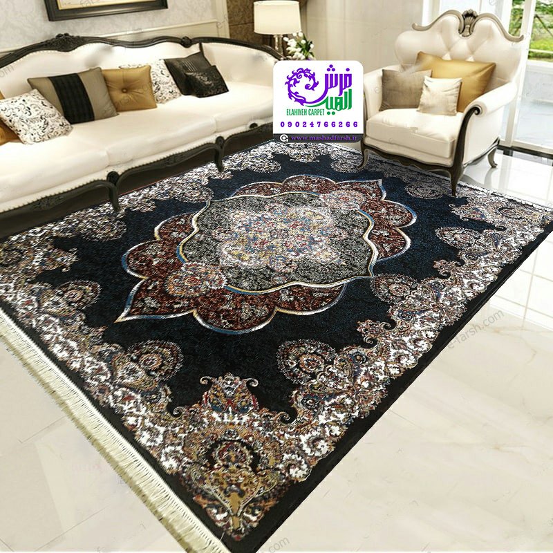  پانیذ سرمه ای 500 شانه  سنگین 9 متری