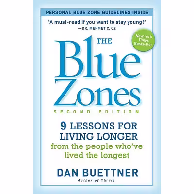 کتاب The Blue Zones اثر Dan Buettner انتشارات تازه ها