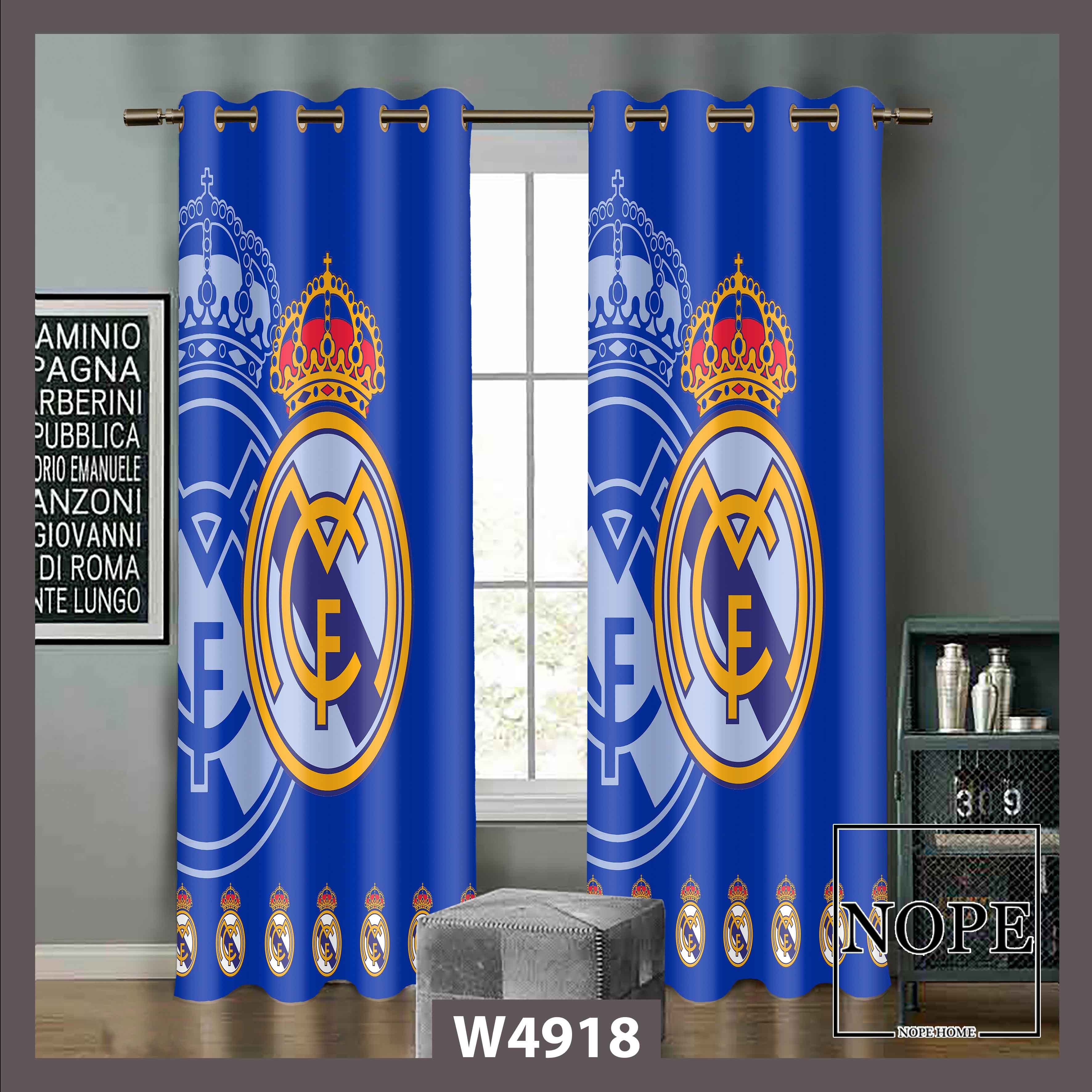 پرده چاپی پانچی دوقواره کد 4918