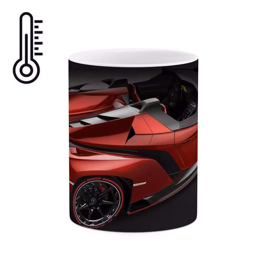 ماگ حرارتی طرح ماشین Lamborghini veneno مدل mgph15605