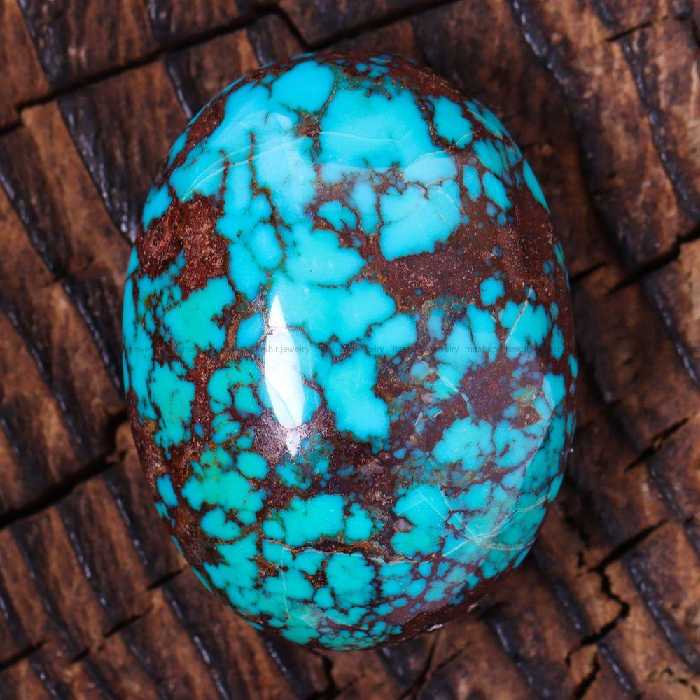 نگین فیروزه شجری کد 12595 - جواهری مشاهیر