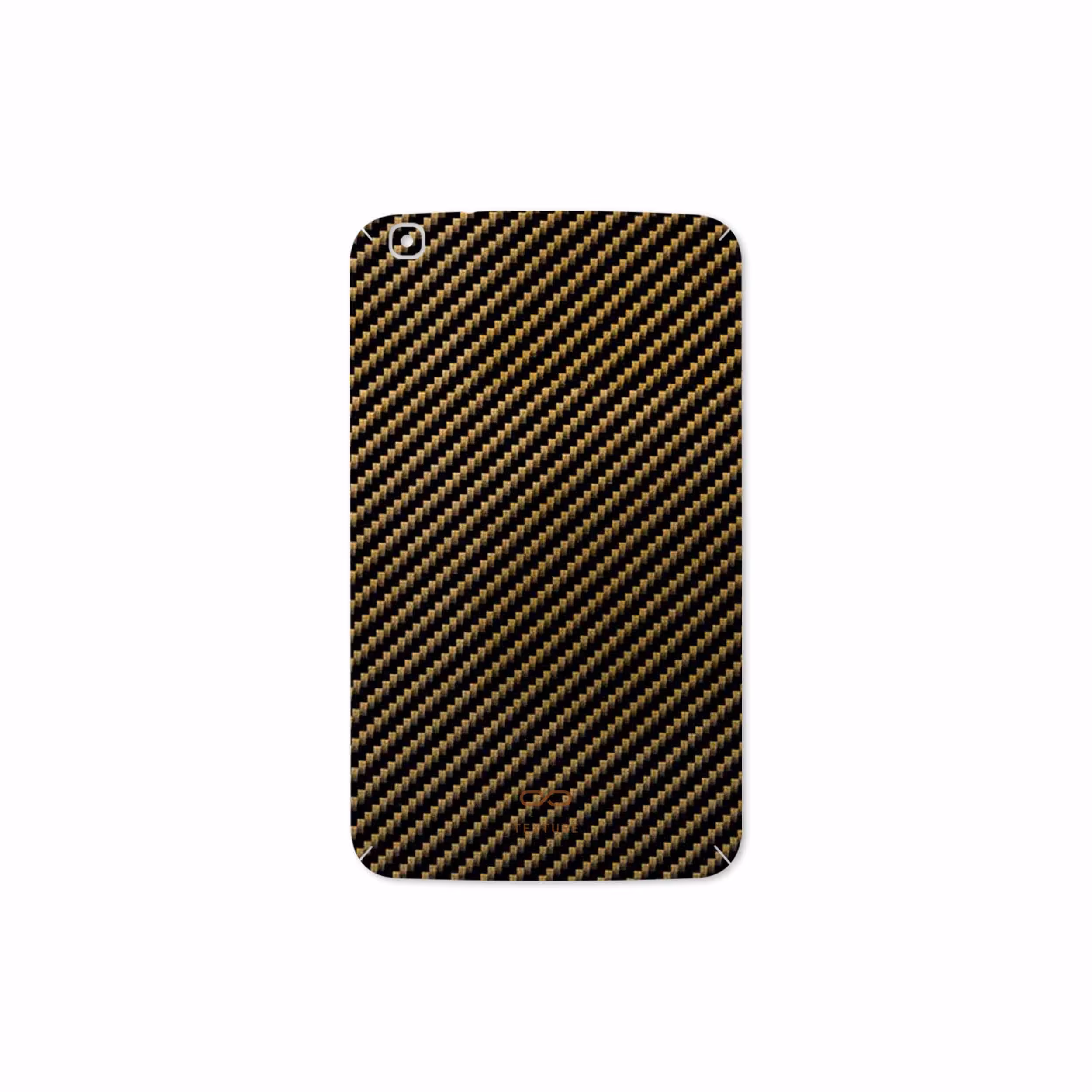 برچسب پوششی ماهوت مدل Glossy-Brown-Fiber مناسب برای تبلت سامسونگ Galaxy Tab 3 8.0 2013 T315