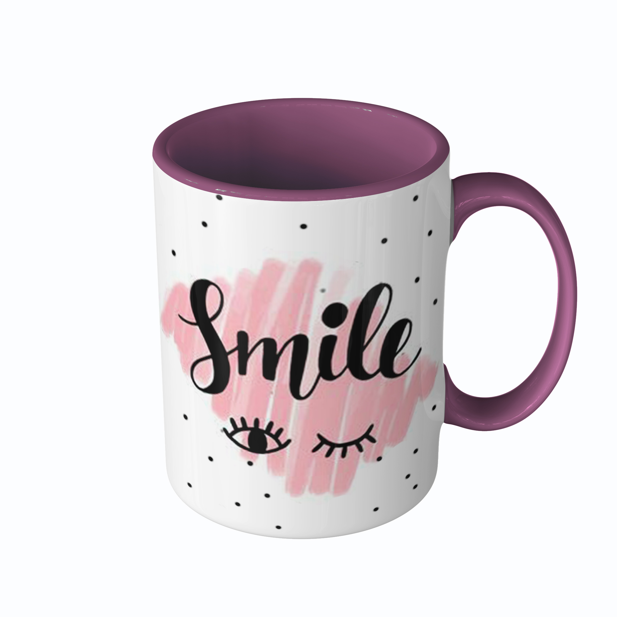 ماگ مدل جمله انگیزشی لبخند