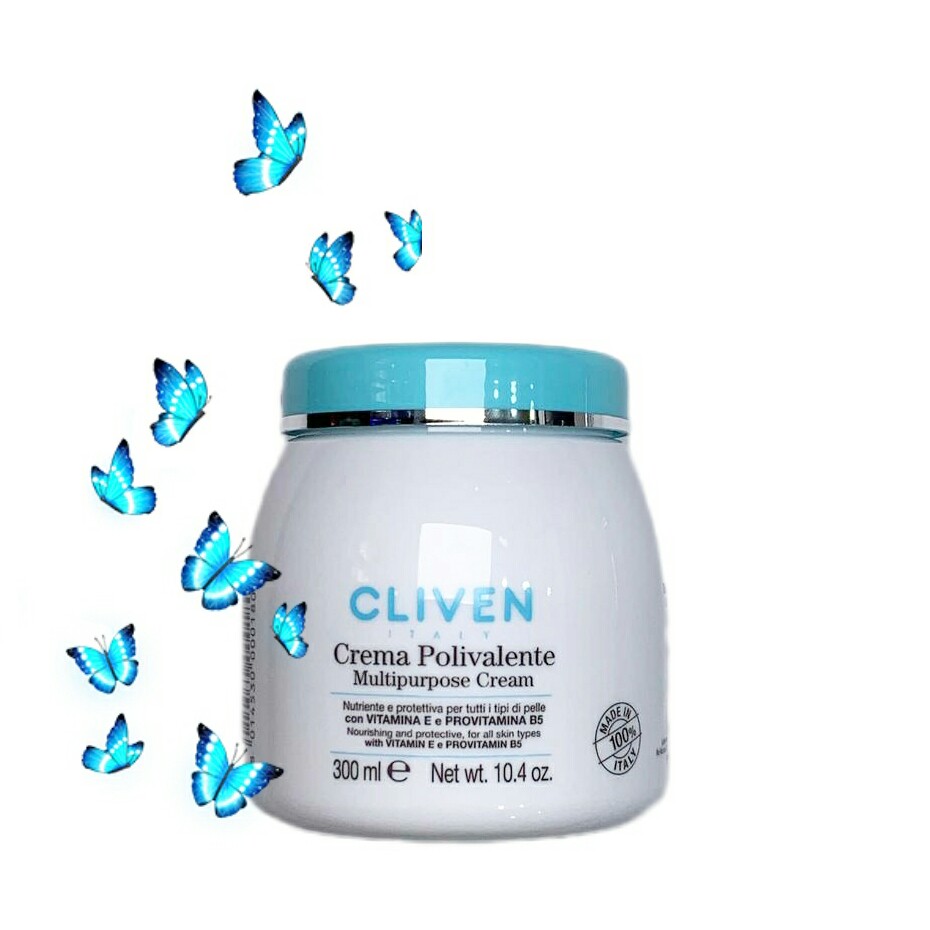 کرم مرطوب کننده چند منظوره مناسب انواع پوست کلیون cliven مدل multipurpose حجم 300 میل