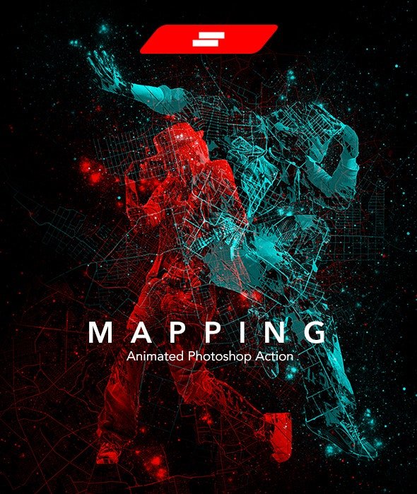 دانلود Gif Animated Mapping Photoshop Action – اکشن گیف متحرک فتوشاپ