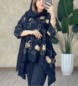 مانتو تونیک ابروبادی خانه دوزی