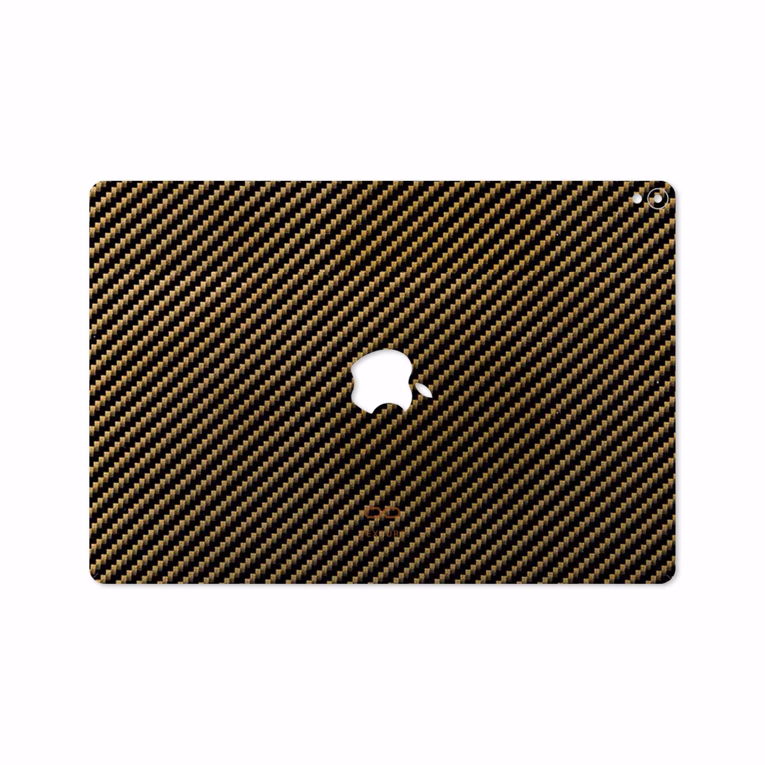 برچسب پوششی ماهوت مدل Glossy-Brown-Fiber مناسب برای تبلت اپل iPad Pro 10.5 2017 A1701