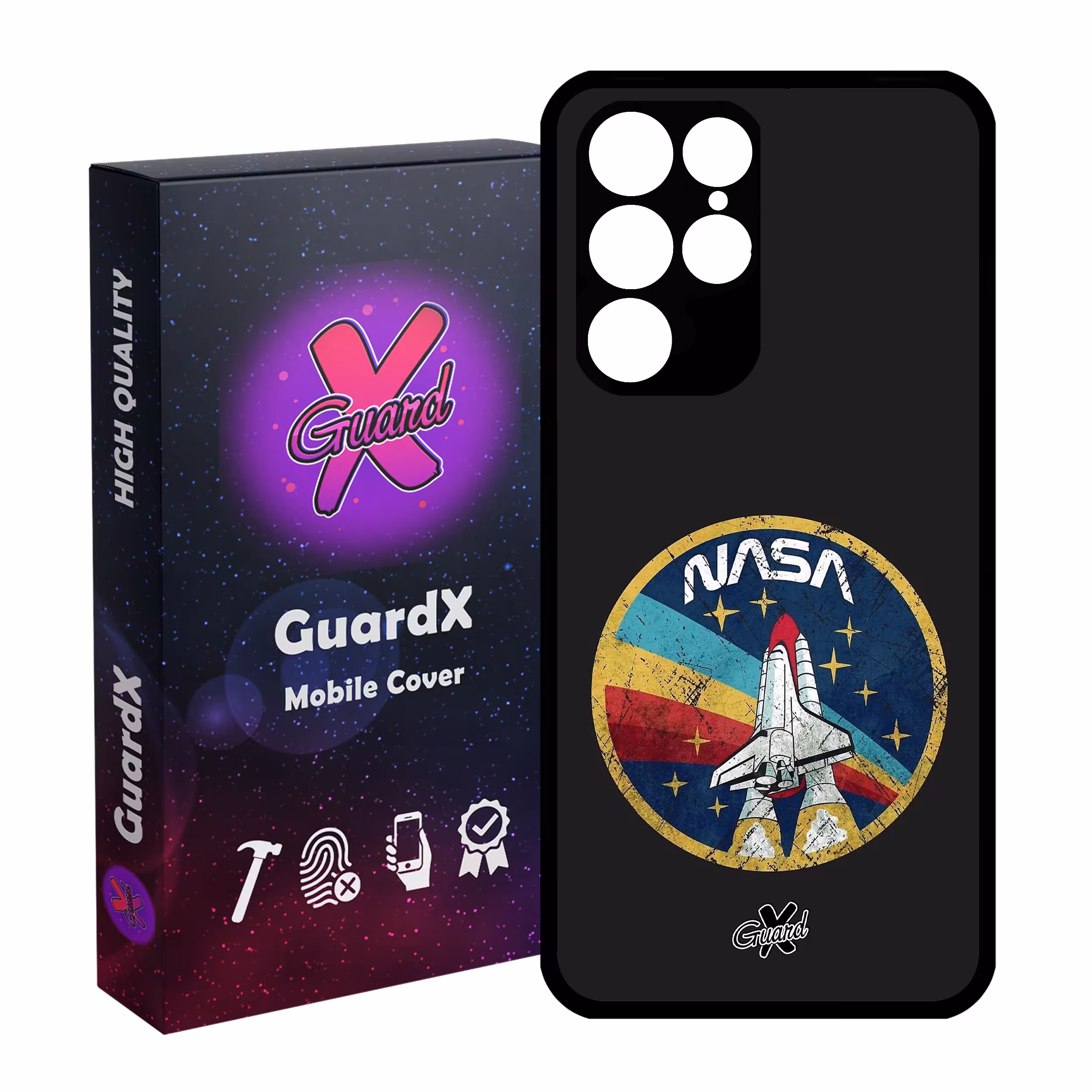 کاور گارد ایکس طرح Nasa مدل Glass10087 مناسب برای گوشی موبایل سامسونگ Galaxy S22 Ultra