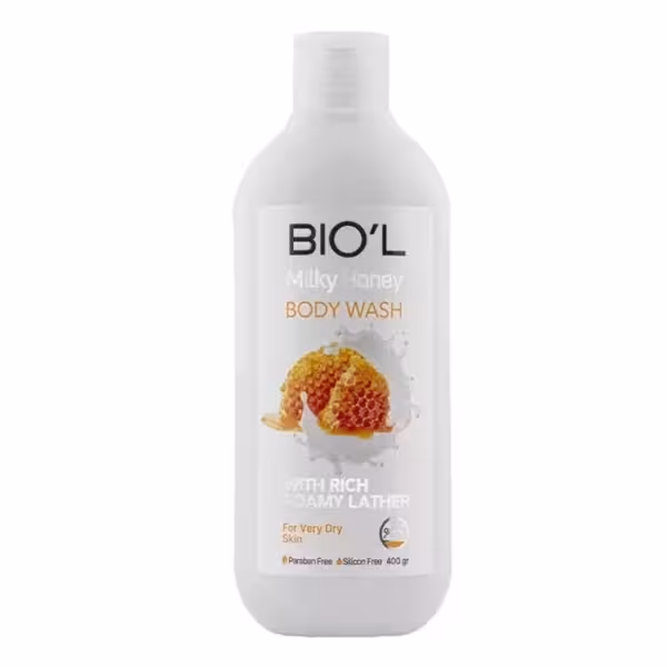 بیول شامپو بدن کرمی شیر عسل 400 میل Milky Honey Body Wash