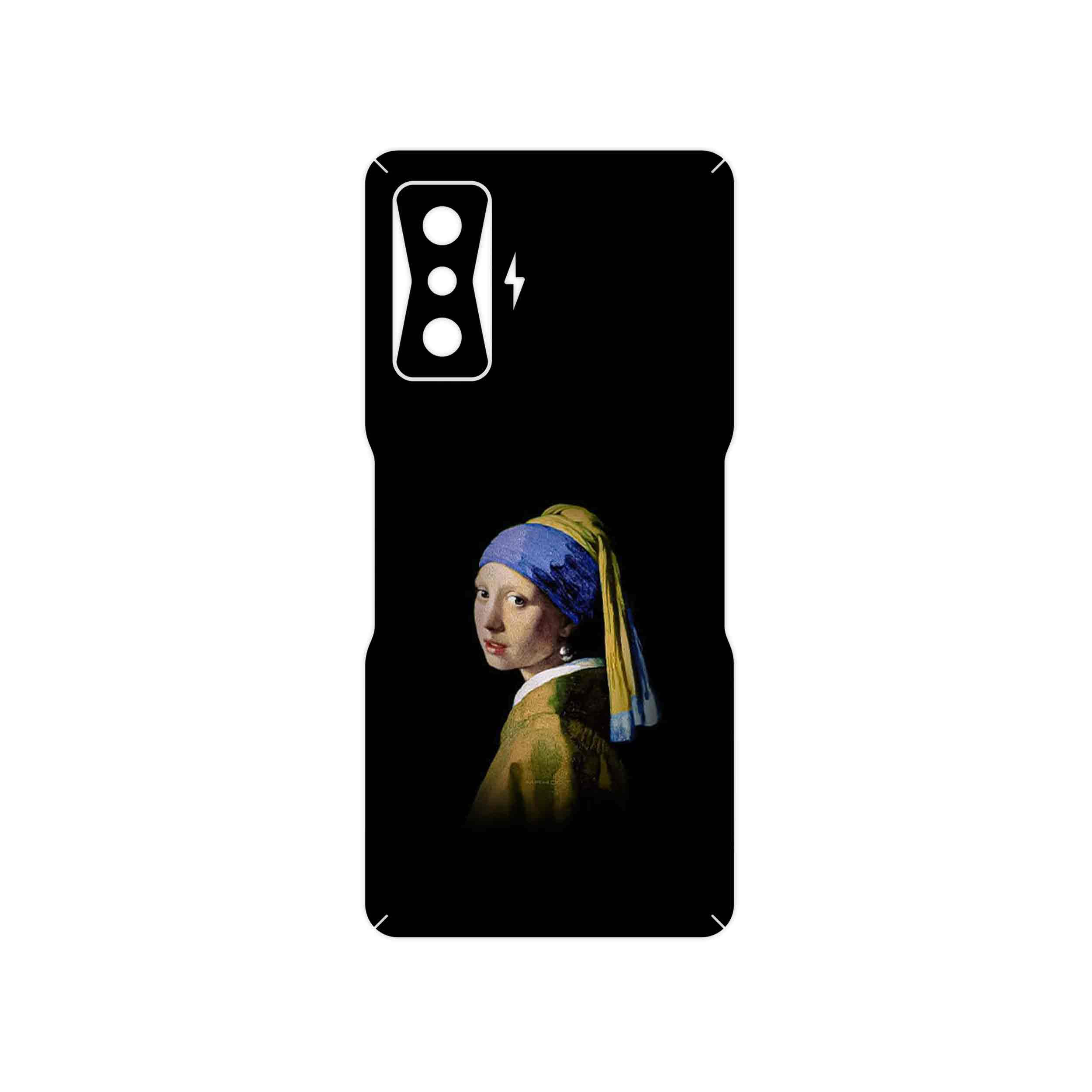 برچسب پوششی ماهوت مدل Girl with a Pearl Earring of Vermeer مناسب برای گوشی موبایل شیائومی Redmi K50 Gaming
