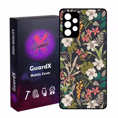 کاور گارد ایکس طرح گل مدل Glass10222 مناسب برای گوشی موبایل سامسونگ Galaxy A72