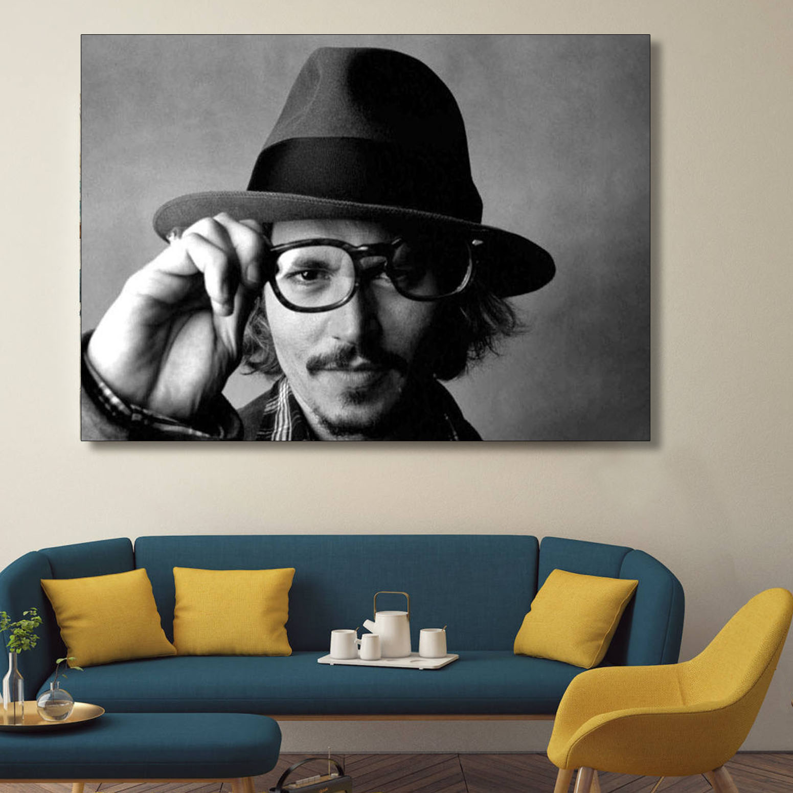 تابلو شاسی گالری استاربوی طرح جانی دپ مدل بازیگران 05