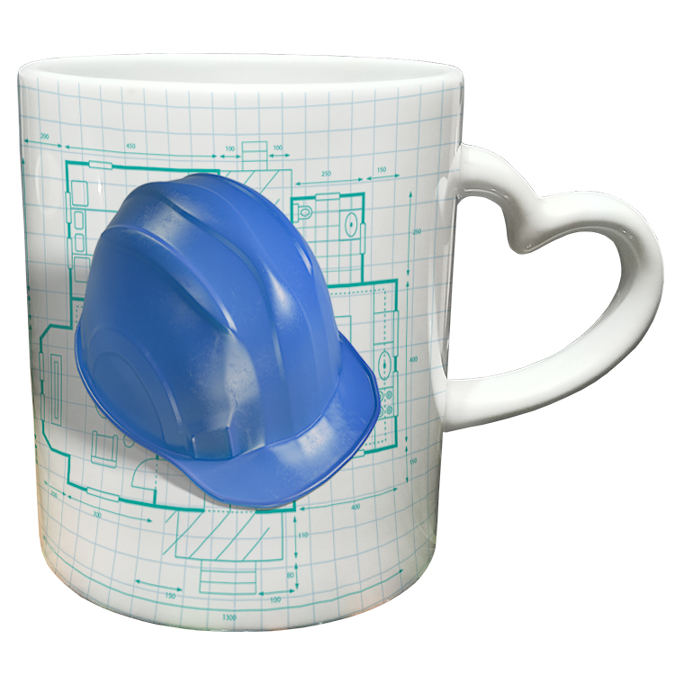 ماگ مدل دسته قلبی طرح مهندس کد 21