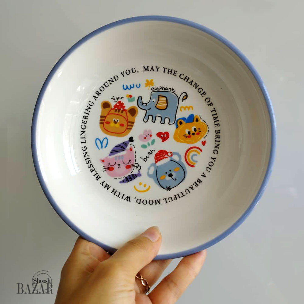 بشقاب خورشت خوری کودک سرامیکی